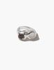 Cled Duo Sculpture Ring - Silver/Gold - Thumbnail 9