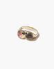 Cled Duo Sculpture Ring - Silver/Gold - Thumbnail 14