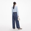Self-Portrait Bow Print Jeans - Blue - Thumbnail 5