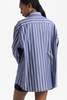 B Sides Nolan Shirt - Indigo White Stripe - Thumbnail 3