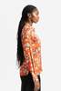 Ganni Printed Satin Shirt - Poinciana - Thumbnail 3