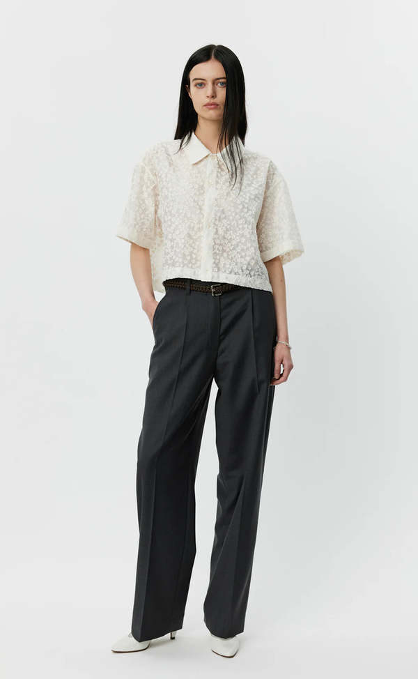 mfpen Women's Holiday Shirt - Sheer Floral | Garmentory
