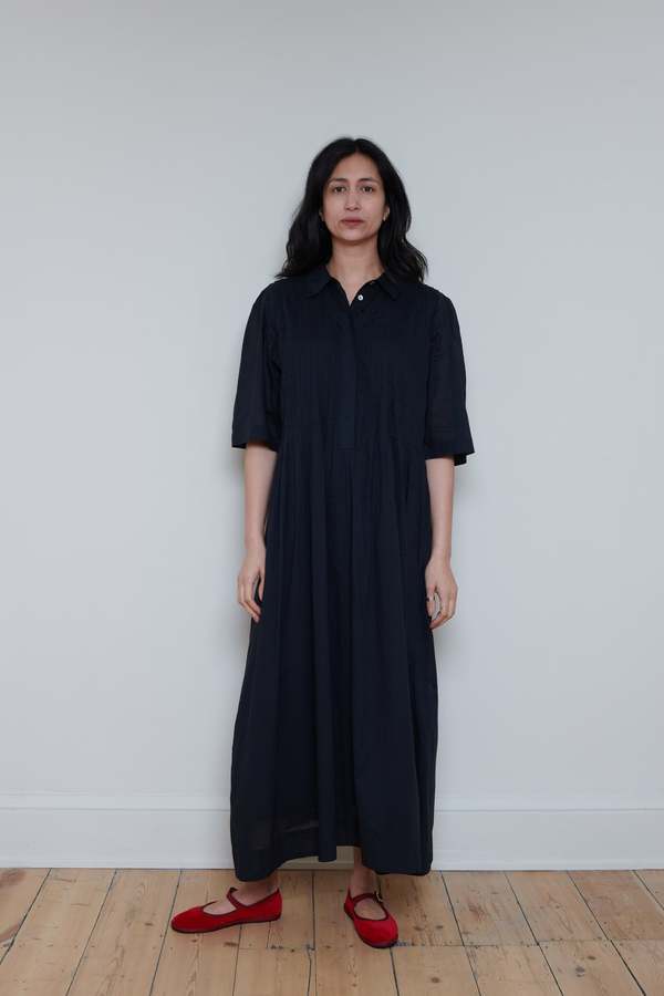 Skall Studio Dot Shirtdress - Black | Garmentory
