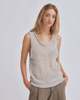 SAYAKA DAVIS NEW YORK Linen Knit Tank - Sand - Thumbnail 1