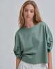 SAYAKA DAVIS NEW YORK Twisted Sleeve Tee - Fern - Thumbnail 5