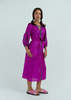 Anandi Joshi Silk Peasant Dress - Magenta - Thumbnail 5
