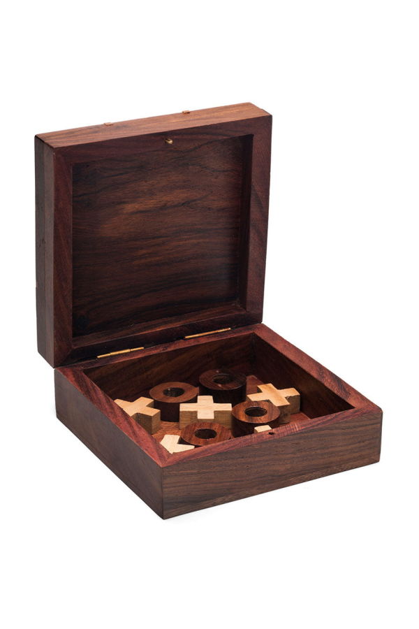 Matr Boomie Tic Tac Toe Travel Game Set - Handcrafted Wood