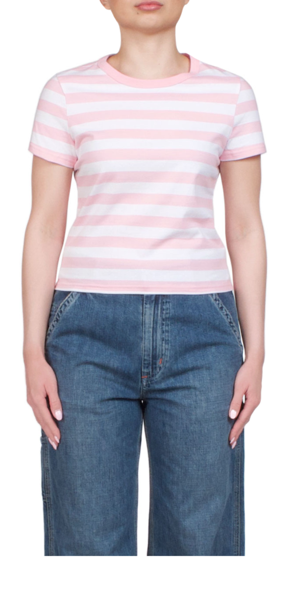 DENIMIST Striped Baby Tee - Pink DENIMIST Striped Baby Tee - Pink