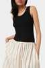 Kowtow Linear Skirt - Greige Pinstripe - Thumbnail 2