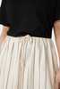 Kowtow Linear Skirt - Greige Pinstripe - Thumbnail 4