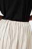 Kowtow Linear Skirt - Greige Pinstripe - Thumbnail 6