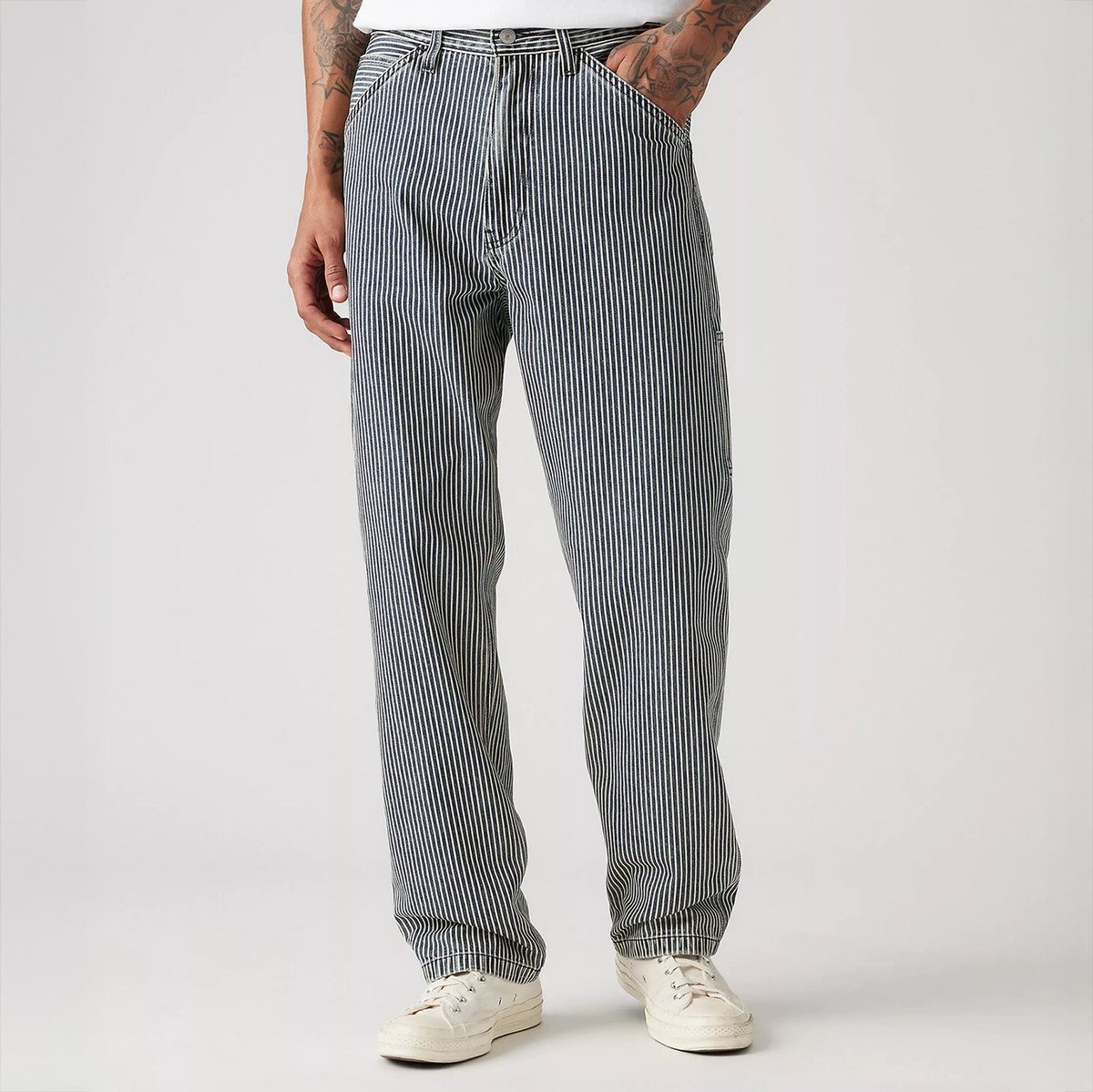 【Rest & Recreation】RR STRIPE CARPENTER PANTS /追跡付 Rest & Recreation】RR STRIPE CARPENTER PANTS /追跡付