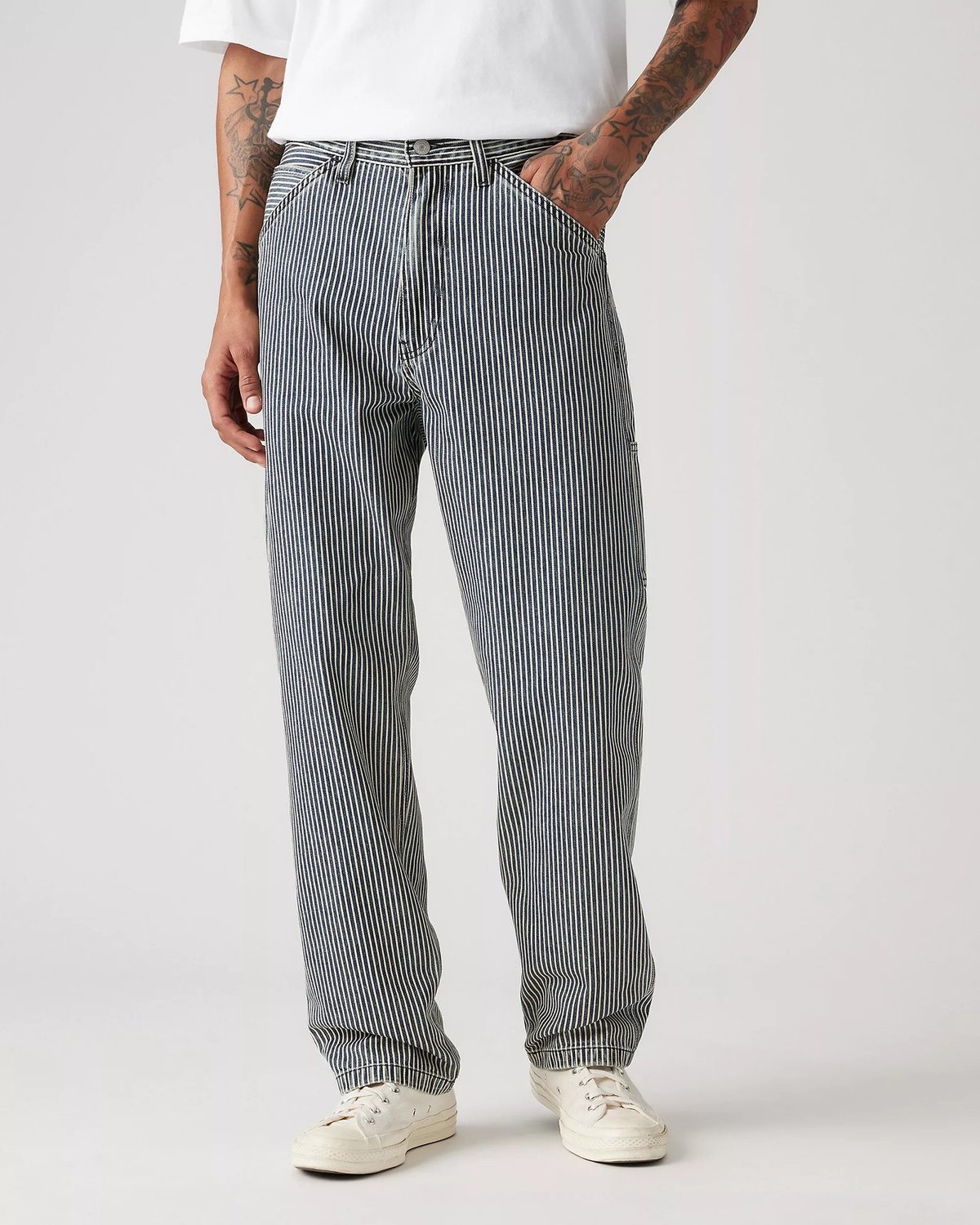 関税/送料込★Rest&Recreation★RR STRIPE CARPENTER PANTS 関税/送料込☆Rest&Recreation☆RR STRIPE CARPENTER PANTS