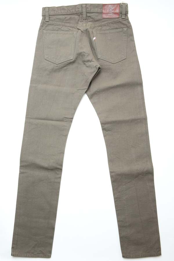 Pure Blue Japan Woven Heavy Duck Cloth Relaxed Tapered Wash - Olive Pure Blue Japan Woven Heavy Duck Cloth Relaxed Tapered Wash - Olive