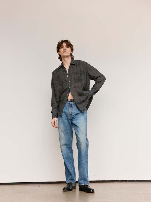 Our Legacy Above Shirt - Bazaar Check Breeze Weave | Garmentory