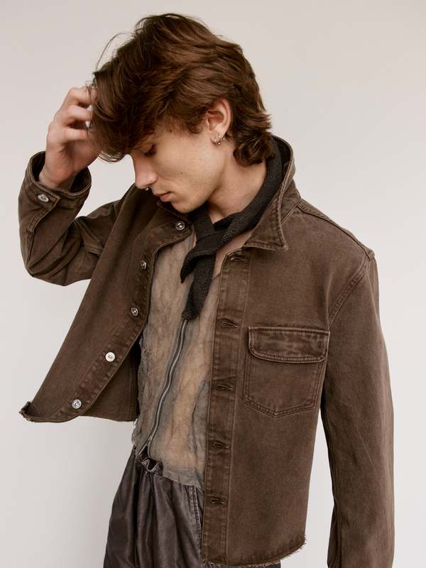 Our Legacy Cut Rebirth Jacket - Choco Overdye | Garmentory
