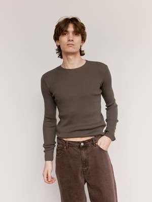 Our Legacy Compact Roundneck - Fog Clean Cotton | Garmentory