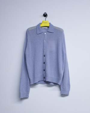 トップス our legacy Evening Polo Livid Blue 46 Our Legacy - Evening Polo Livid Blue Fuzzy Alpaca