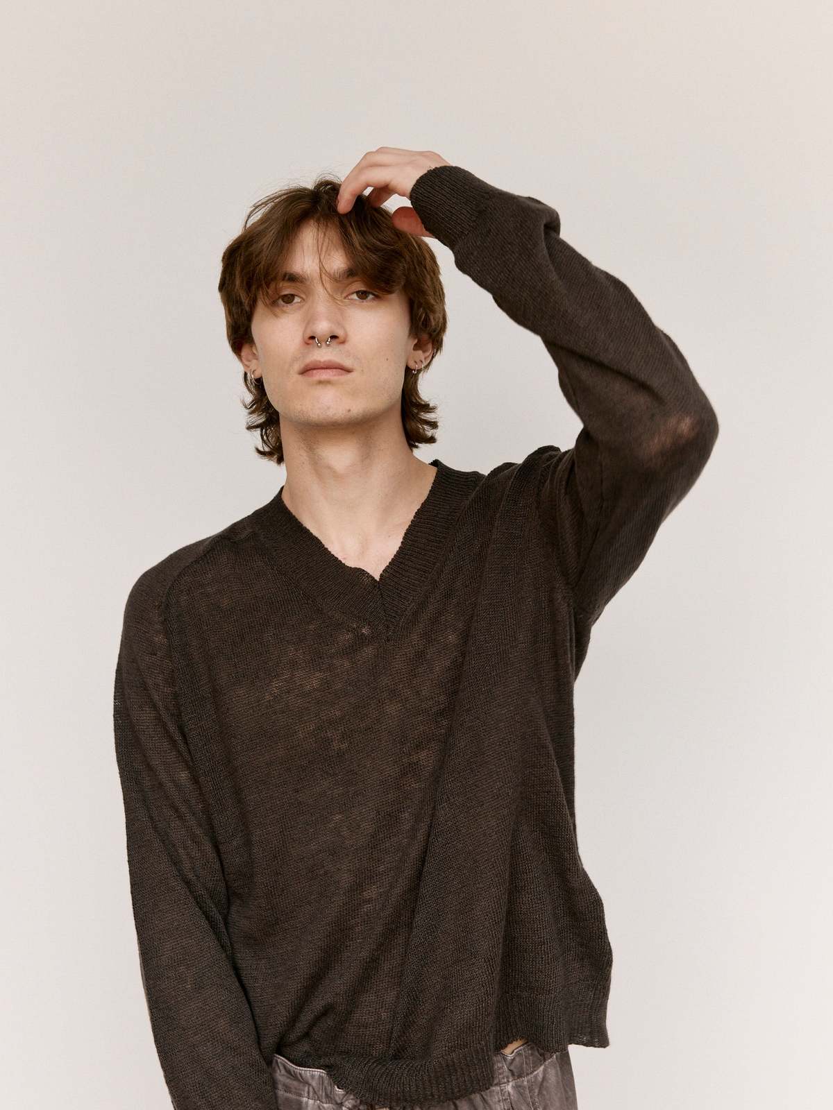 Our Legacy Rue V-Neck - Nori Green | Garmentory