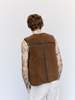 Our Legacy Reversible Shearling Vest - Rustic Grain Brown - Thumbnail 2