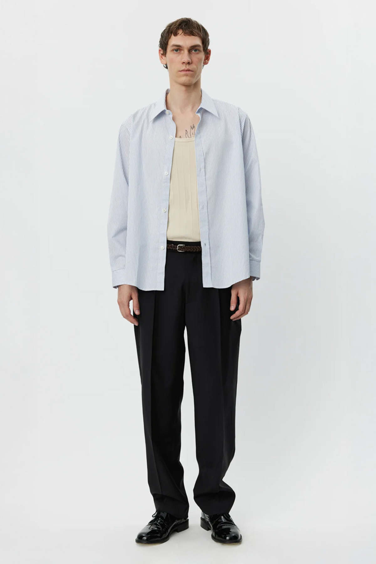 mfpen Evening Shirt - Blue Stripe | Garmentory