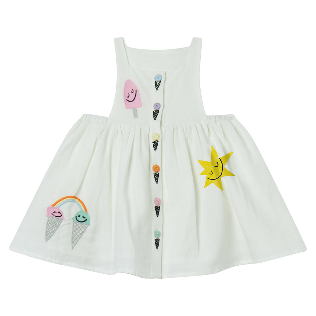 stella mccartney ice cream dress STELLA MCCARTNEY Baby Dress - White