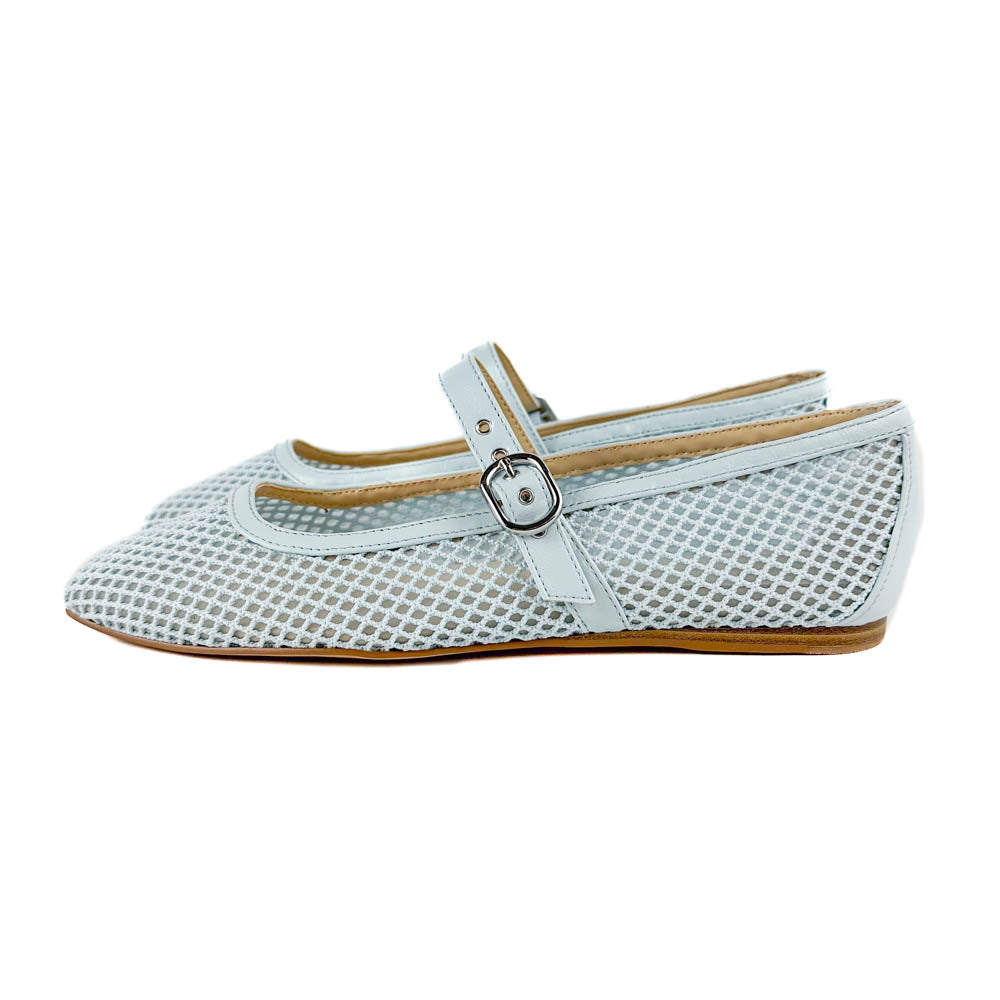 Dolce Vita Rodni Mesh Ballet Flat Light Blue Woven