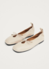 Alohas Rosalind Ballet Flat - Cream - Thumbnail 5
