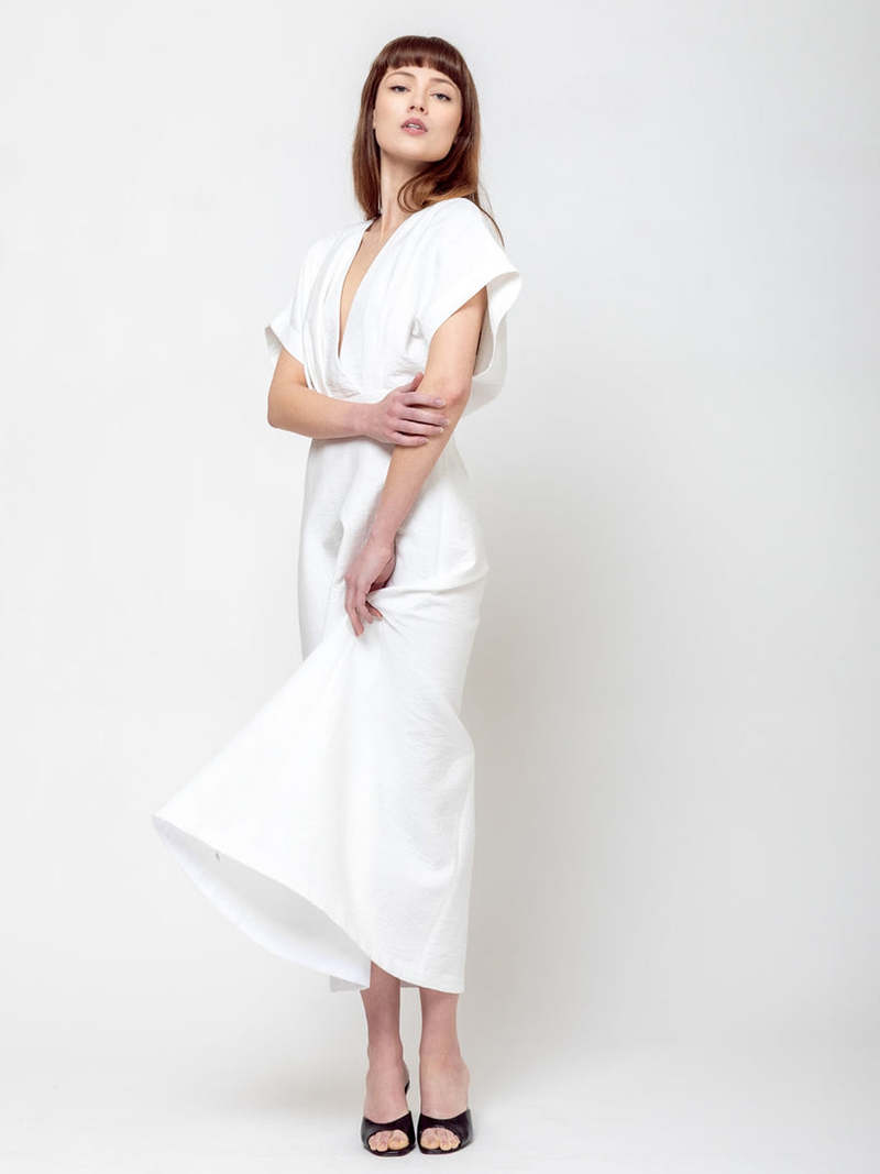 Rachel Comey Isarco Dress White Garmentory