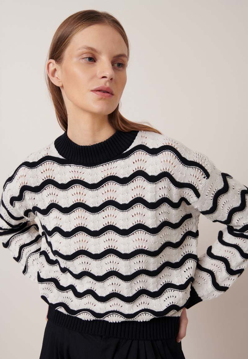 Kowtow Tide Jumper Oat Melange Garmentory