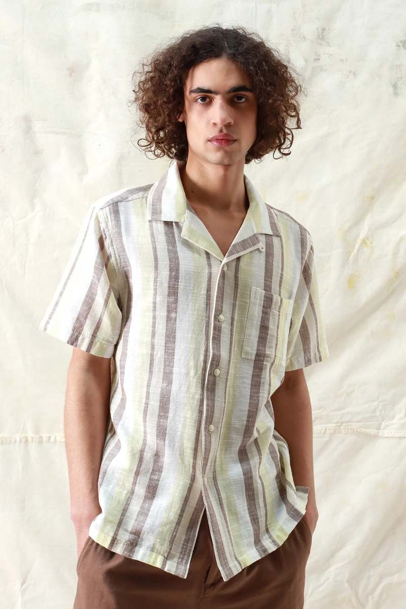 Far Afield Selleck Shirt - Brown/Yellow Far Afield Selleck Shirt - Brown/Yellow
