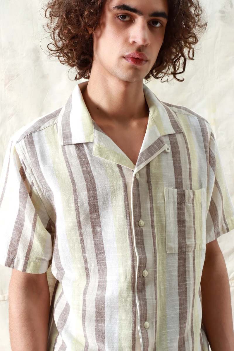Far Afield Selleck Shirt - Brown/Yellow Far Afield Selleck Shirt - Brown/Yellow