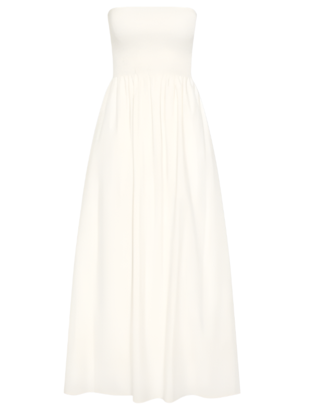 Faithfull The Brand Jamie Midi Dress - White | Garmentory