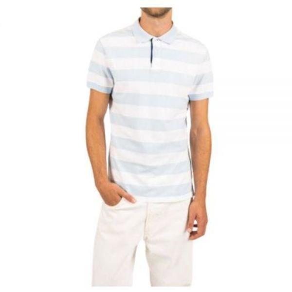 Saint James Polo Shirt - Ciel Blanc