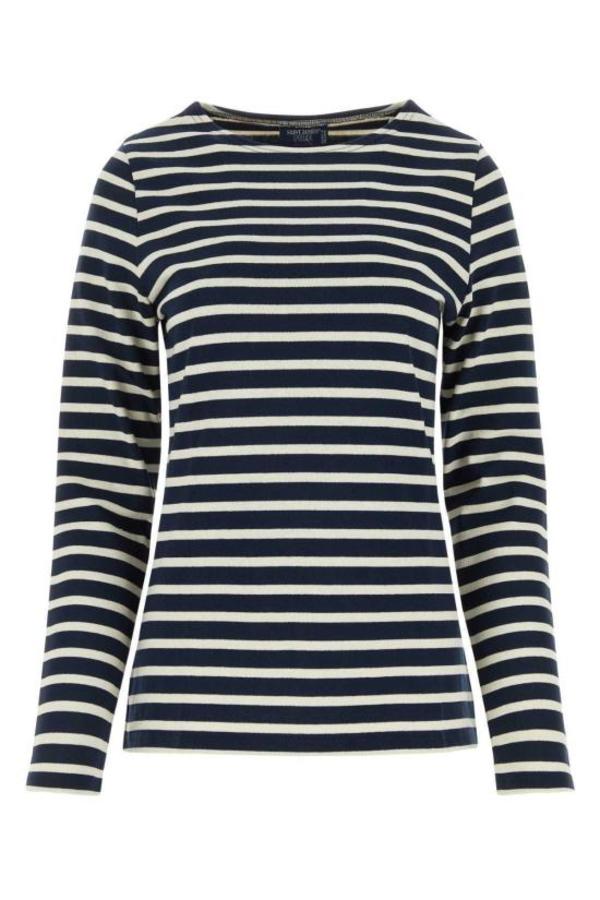 Saint James Tunic Top - Marine Ecru