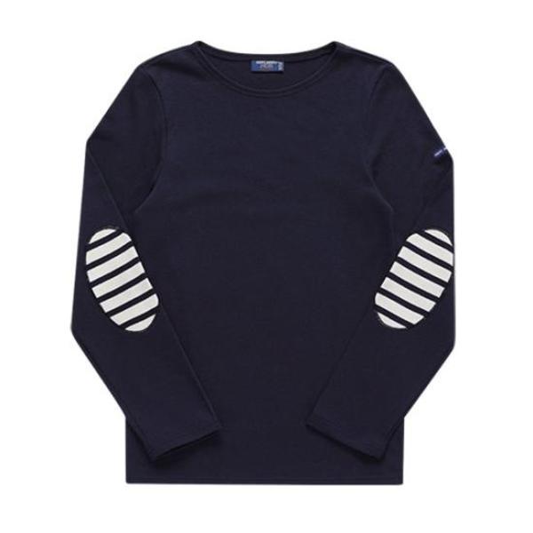 Saint James Tunic Top - Navy Ecru