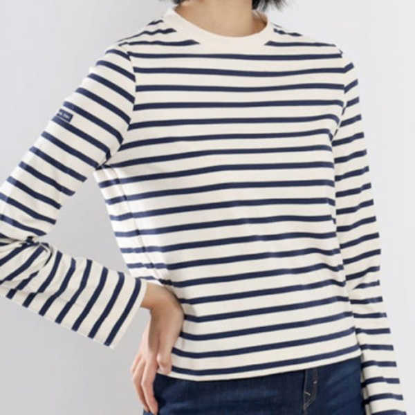 Saint James Tunic Top - Ecru Marine