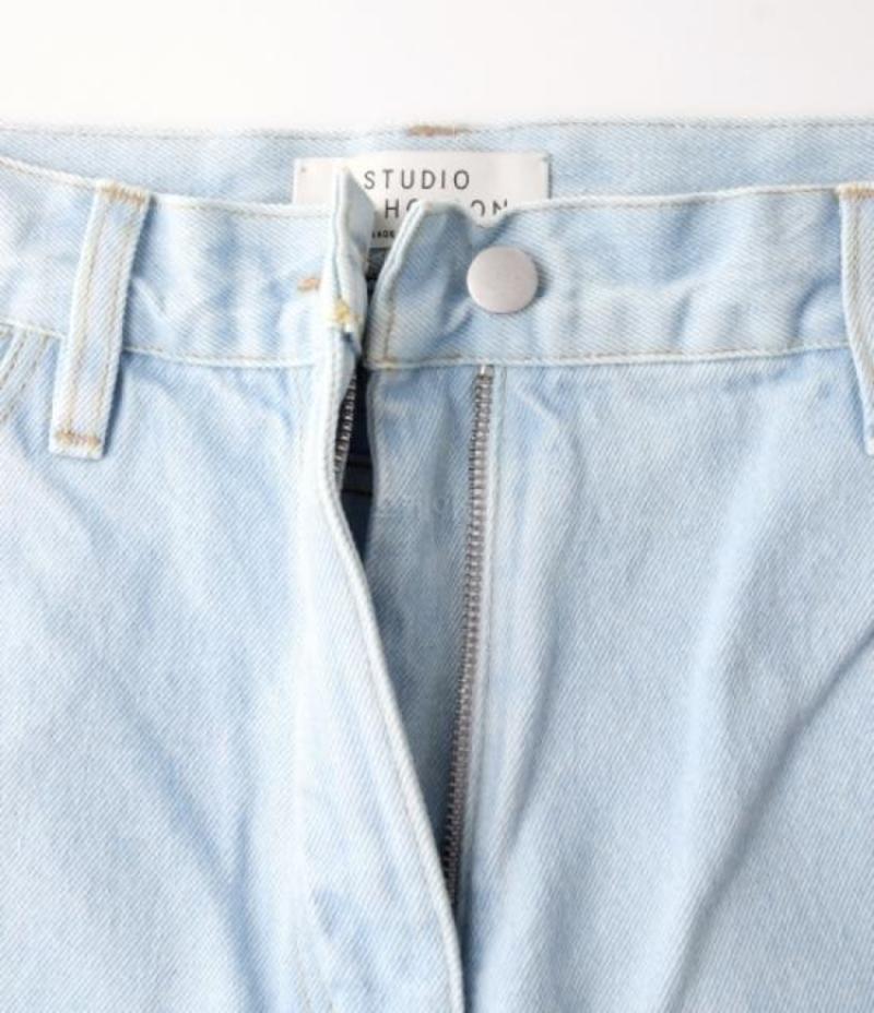 Studio Nicholson Denim Pants - Bleach Wash | Garmentory