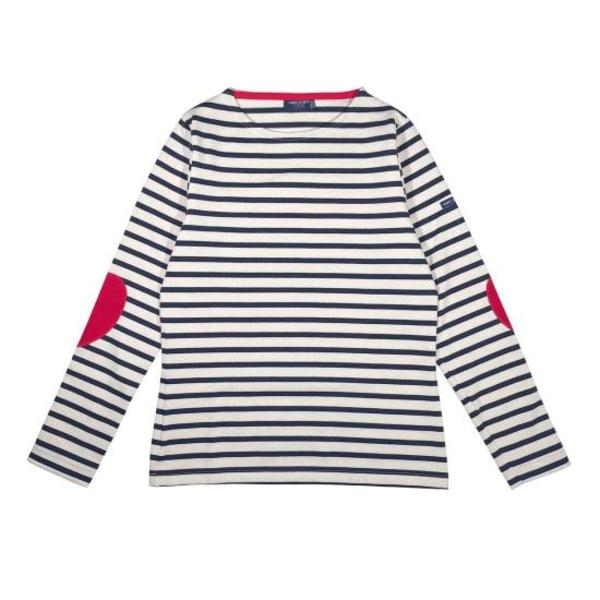 Saint James Tunic Top - Ecru Marine