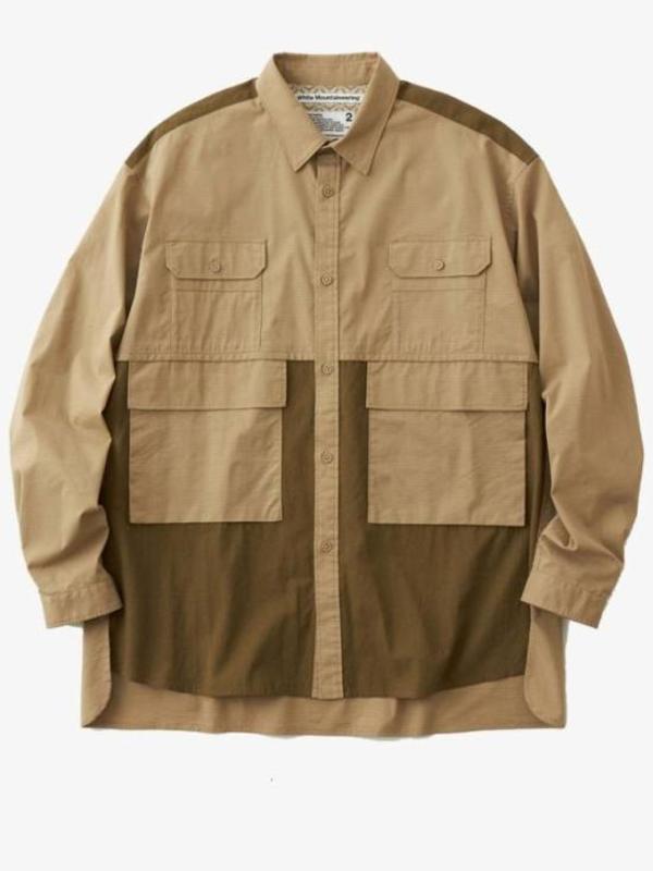 WHITE MOUNTAINEERING Long Sleeve Shirt - Beige