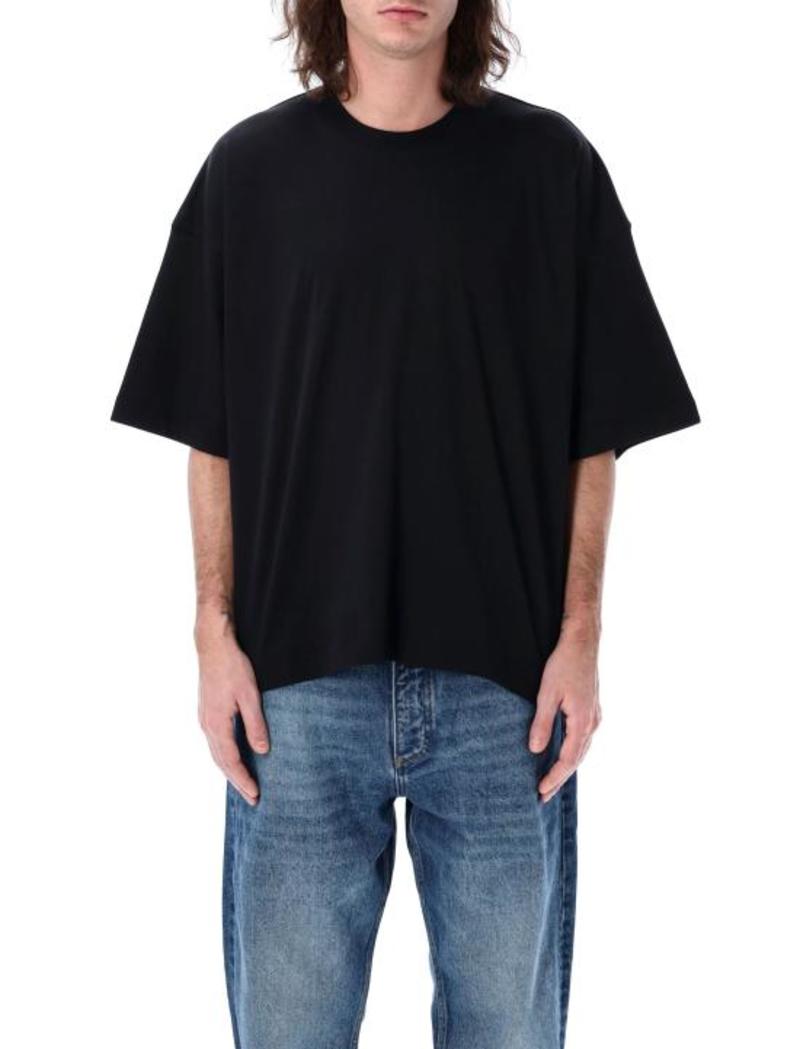 トップス STUDIO NICHOLSON OVERSIZED WOVEN TEE Piu T-shirt in Optic White | Oversized T-Shirt | Studio