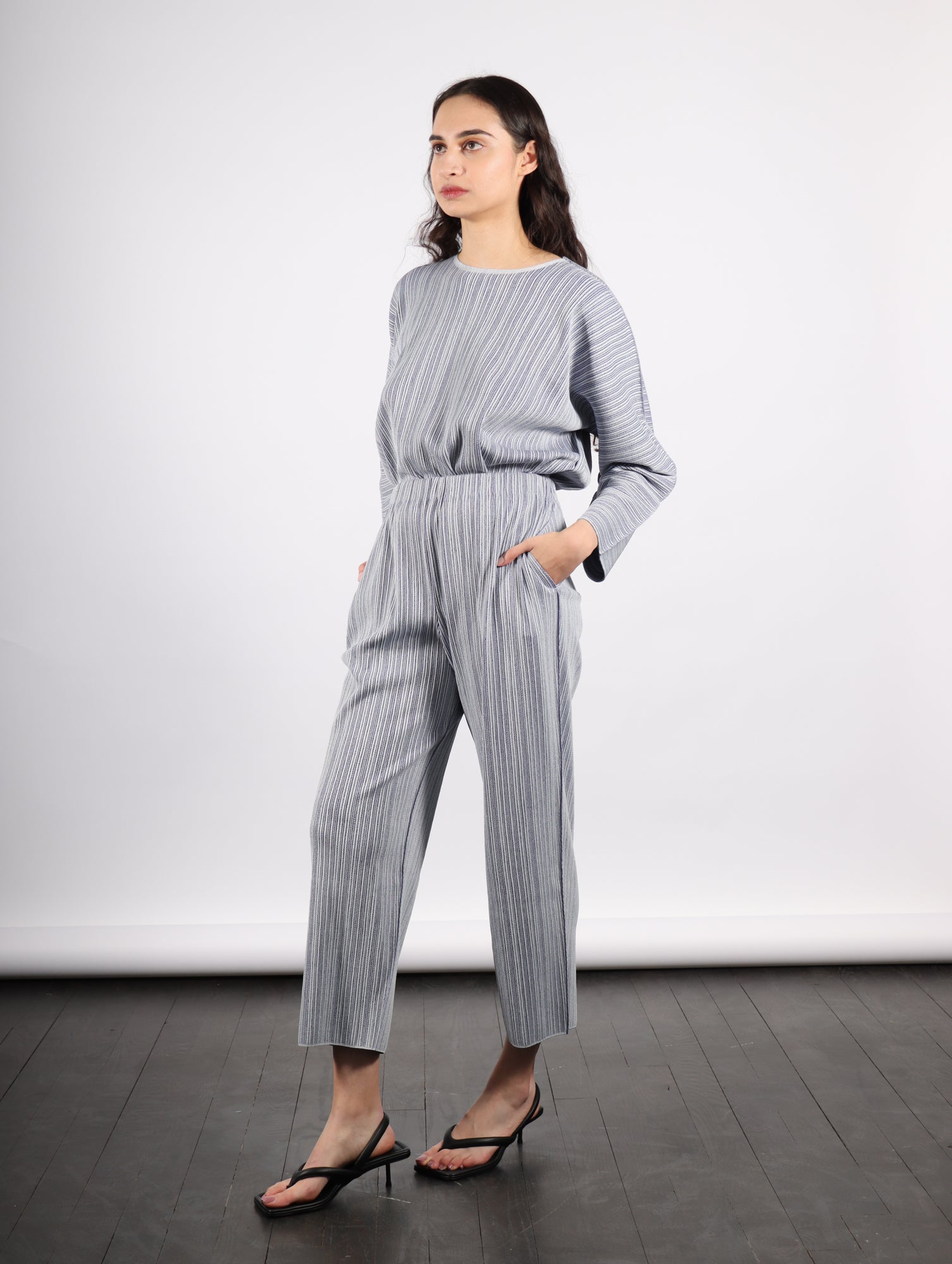 Pleats Please by Issey Miyake A-POC Shell Bottoms - Blue | Garmentory