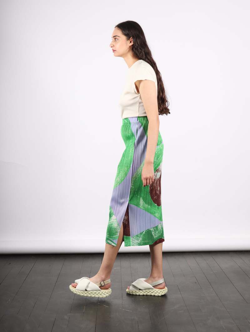Pleats Please by Issey Miyake Backlight Skirt - Brown