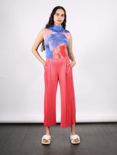 Pleats Please by Issey Miyake Backlight Top - Red | Garmentory