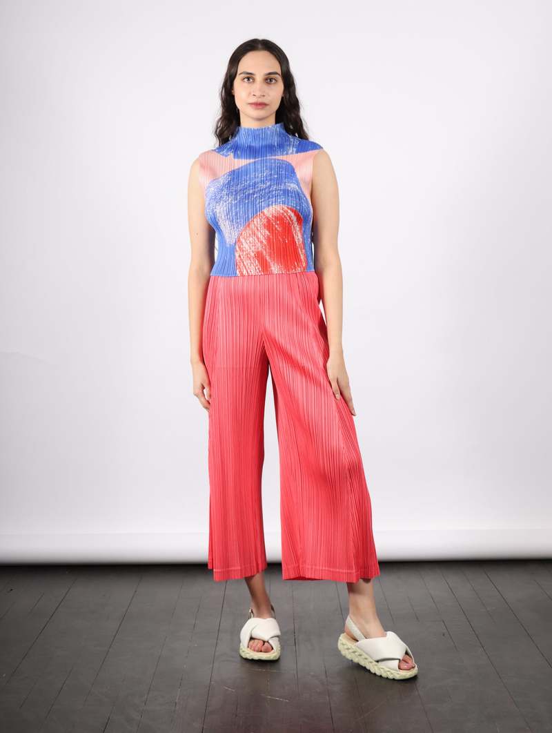 Pleats Please by Issey Miyake Backlight Top - Red | Garmentory