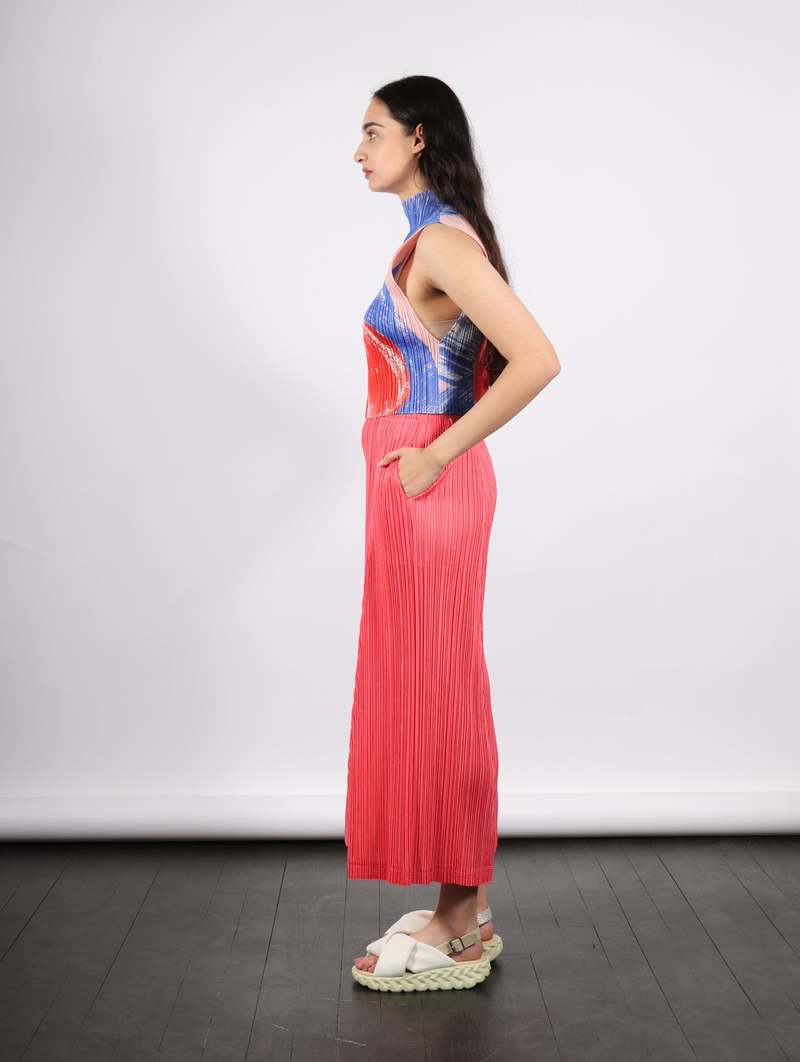 Pleats Please by Issey Miyake Backlight Top - Red | Garmentory