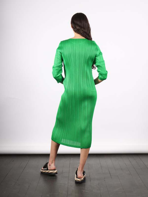 Pleats Please by Issey Miyake February Monthly Colors Dress - Green |  Garmentory