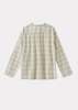 KIDS Caramel Adonis Children's Cotton Shirt - White / Black Check - Thumbnail 4