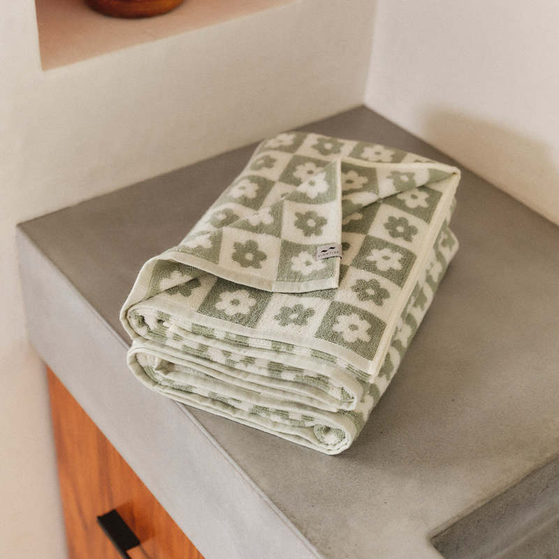 Slowtide Gigi Bath Towel - Coastal Mist Slowtide Gigi Bath Towel - Coastal Mist