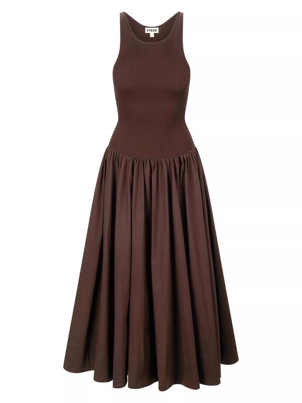 Staud Yamila Dress - Earth | Garmentory